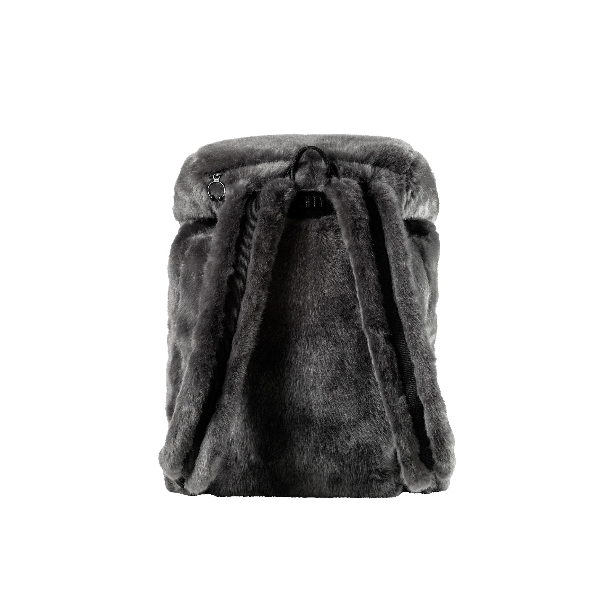 Puma by Rihanna Fur Backback- Dark Gray Heather - Image 3