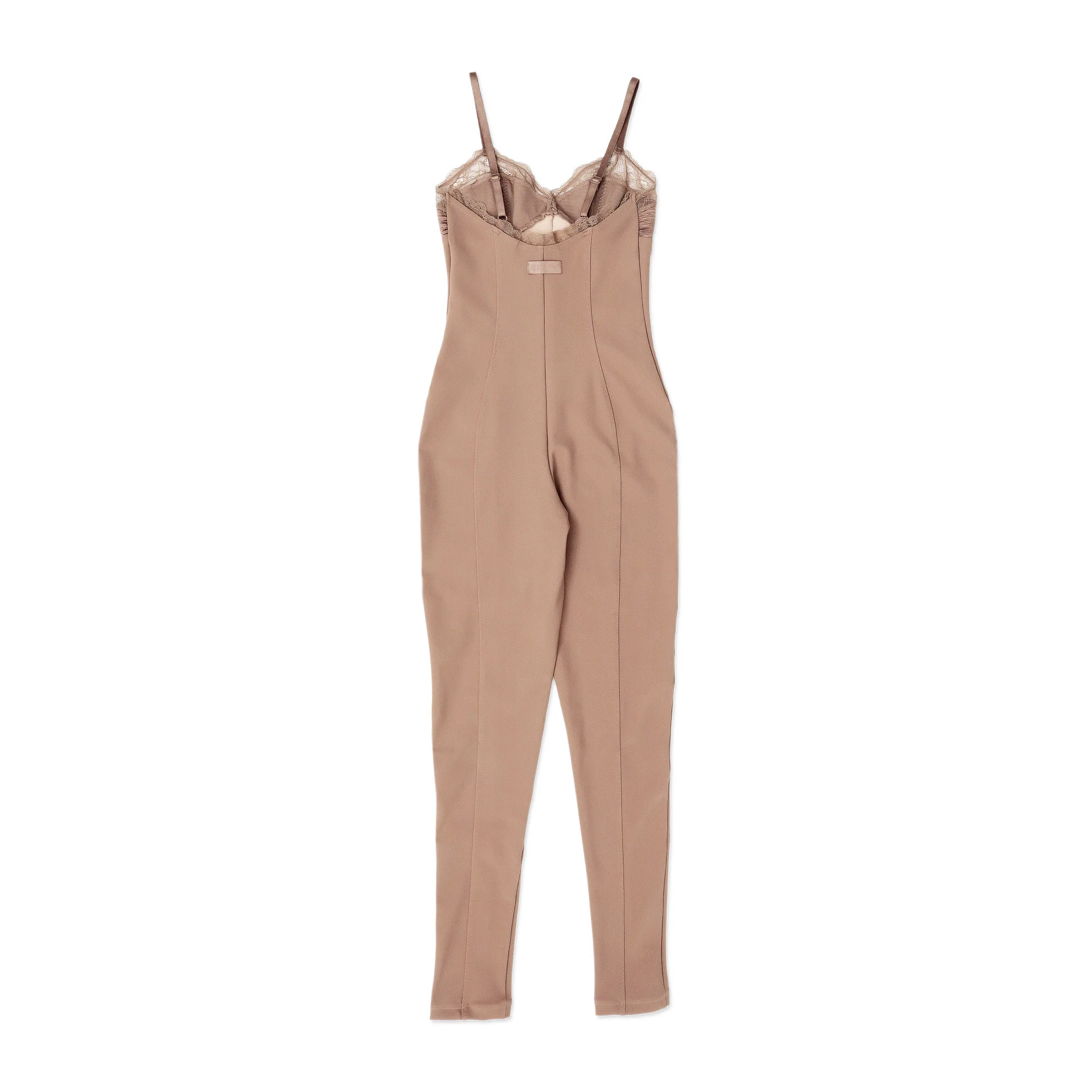 Puma FENTY by Rihanna Women's Lace Trim Full Bodysuit- Khaki - Image 3
